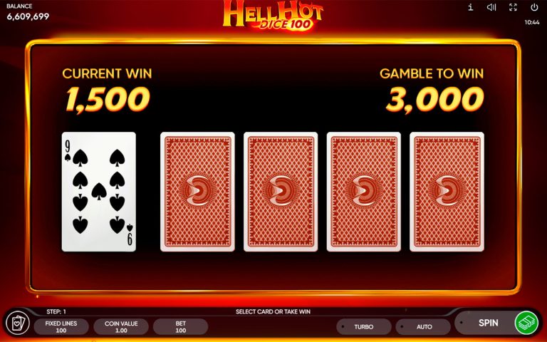 Scoring a bonus in Hell Hot 100 Dice from Endorphina.